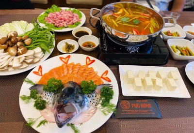 Lẩu cá Hồi
