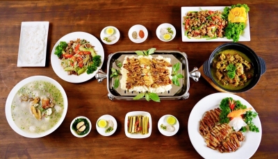Gà chọi đủ món 