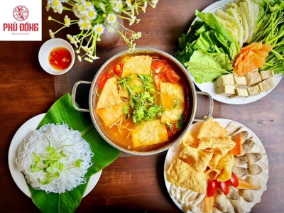 Lẩu Thái nấm chua cay 